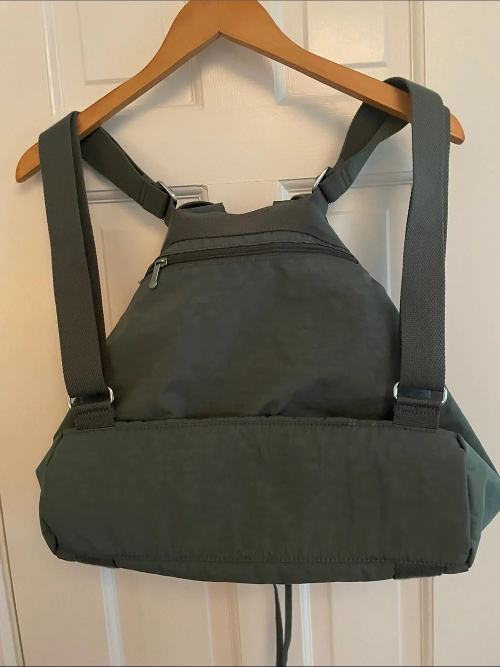 Kipling Slate Blue Convertible Backpack Tote